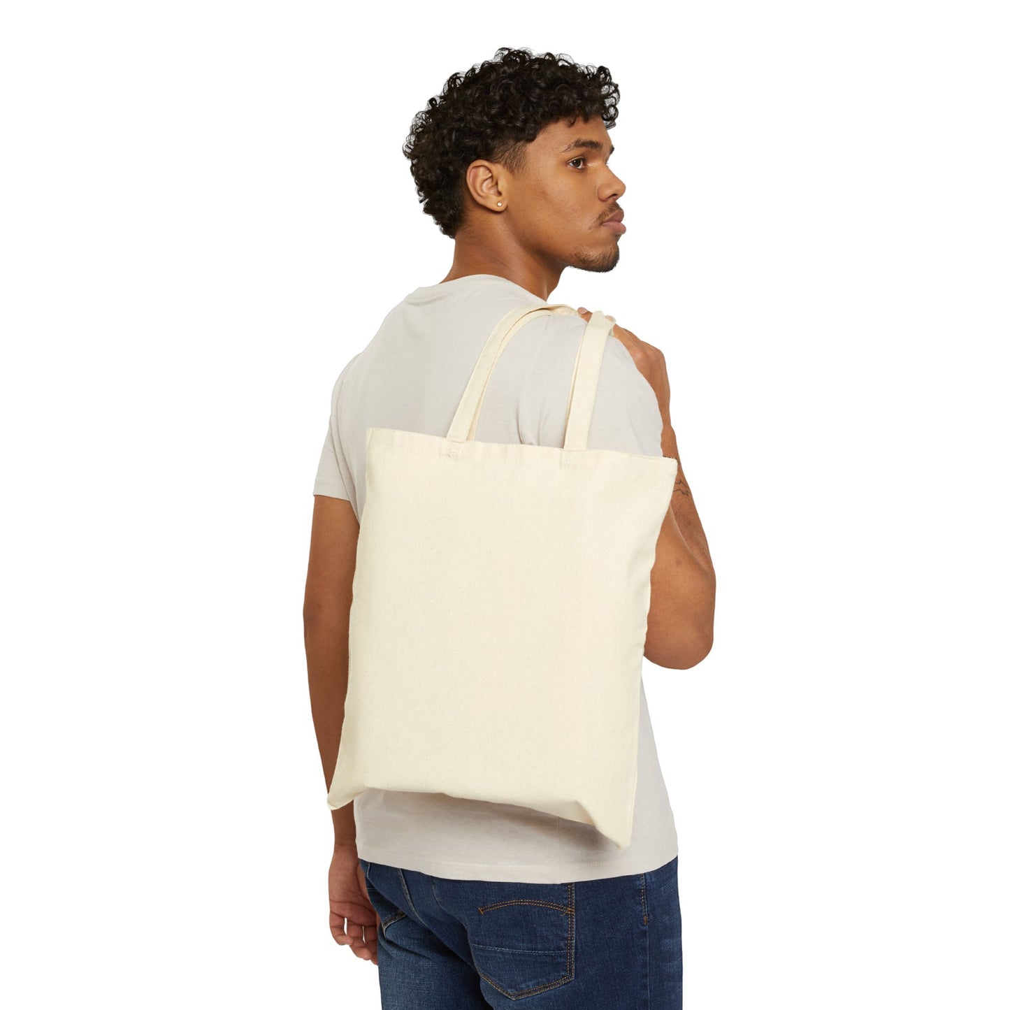 Eco-Friendly Cotton Canvas Tote Bag for Groceries, Beach, Shopping, Gift, Reusable Bag with Campbells Microgreens Design