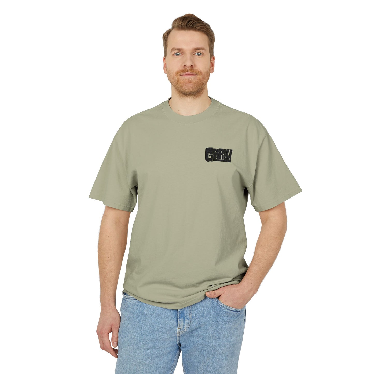 Vintage ‘Gnarly’ Chest Logo Tee — Distressed Graphic Casual Shirt