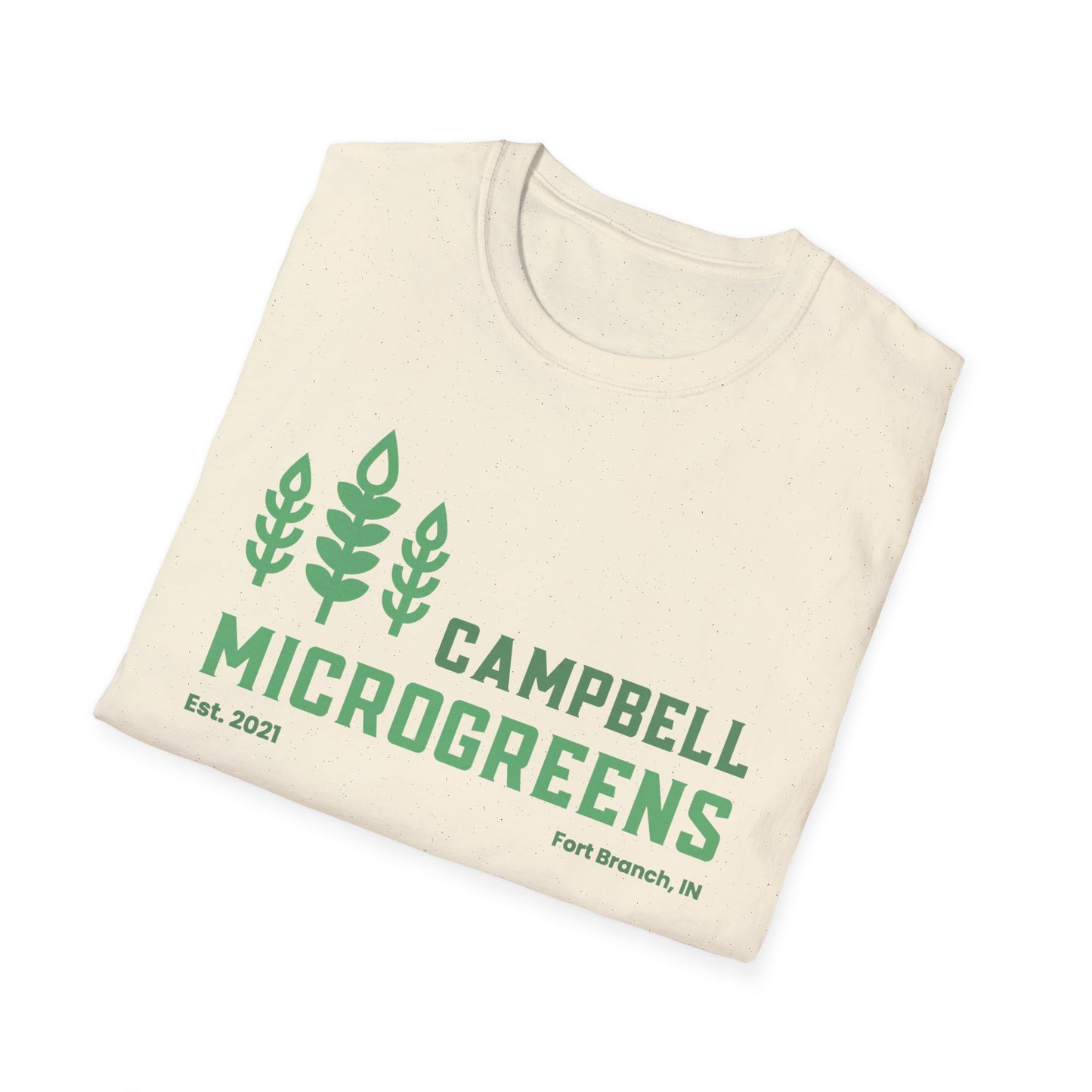 Campbell Microgreens Logo T-Shirt — Plant Lover Casual Tee