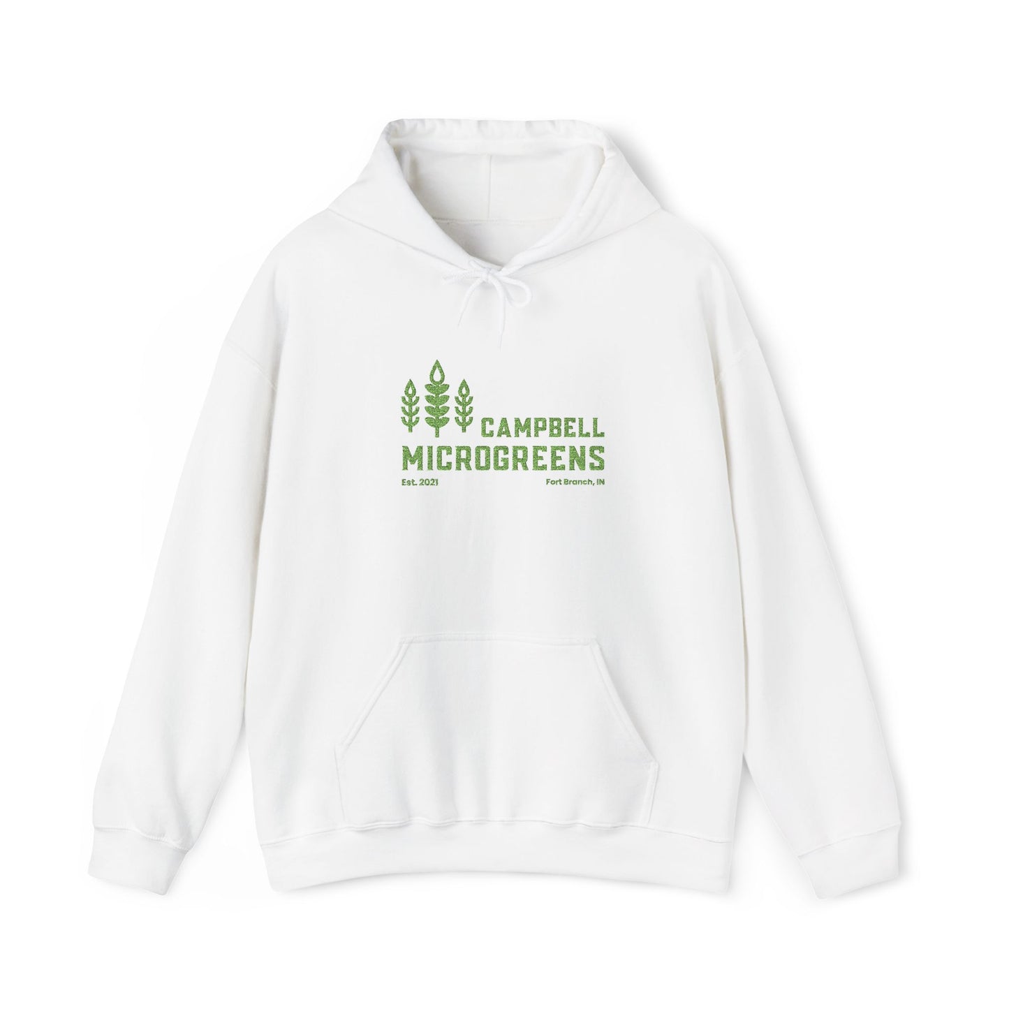 Microgreens Hoodie – Campbell Microgreens Garden Logo Sweatshirt