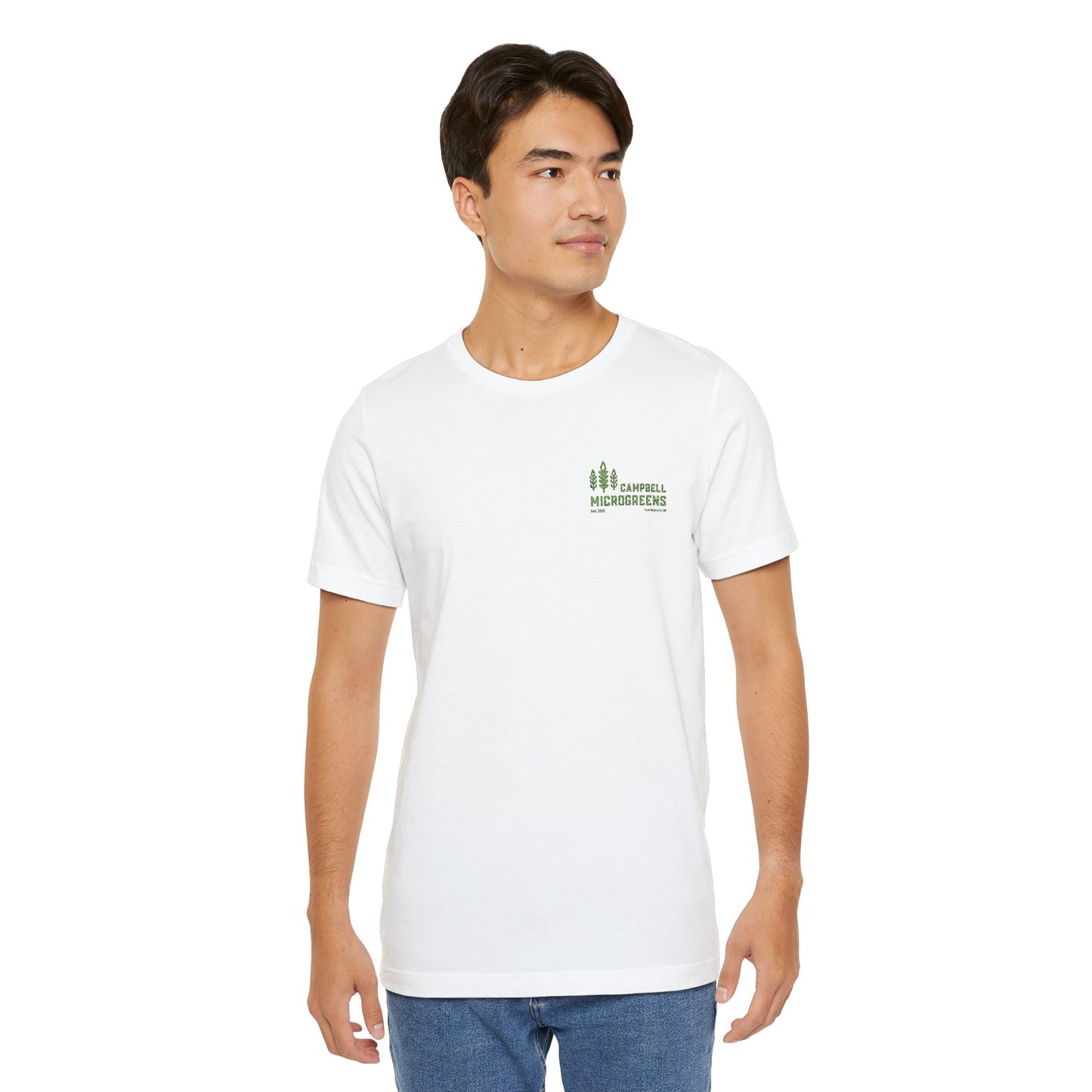 Campbell Microgreens Tee — Forest Tree Graphic "Campbell Microgreens"