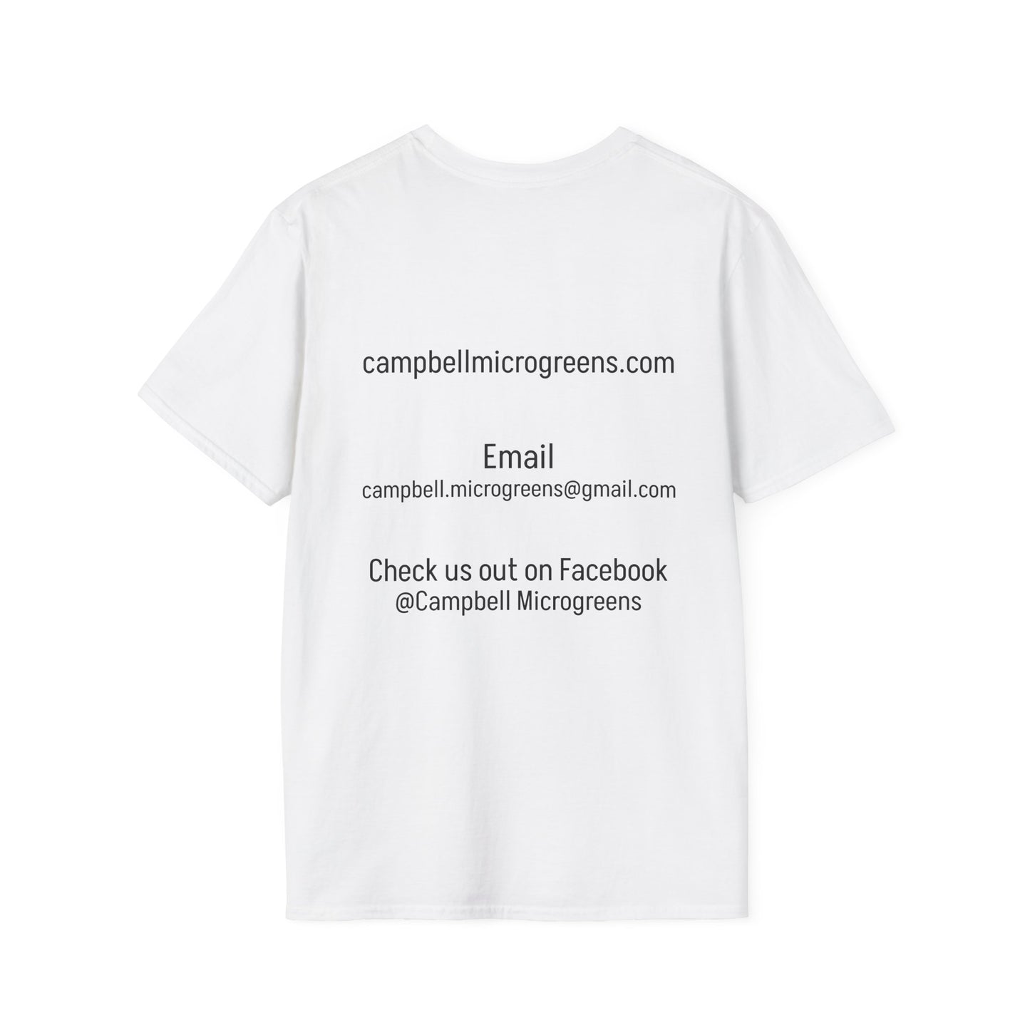 Campbell Microgreens Logo T-Shirt — Plant Lover Casual Tee