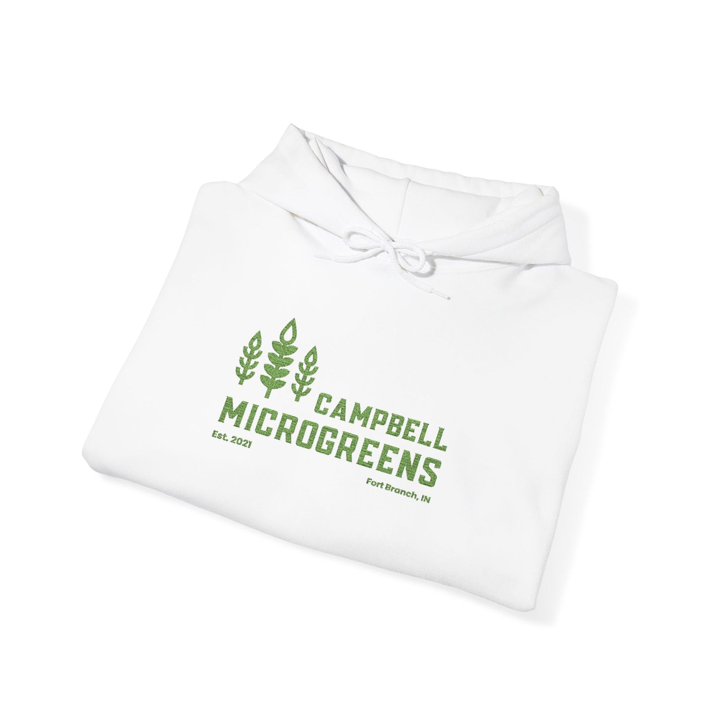 Microgreens Hoodie – Campbell Microgreens Garden Logo Sweatshirt