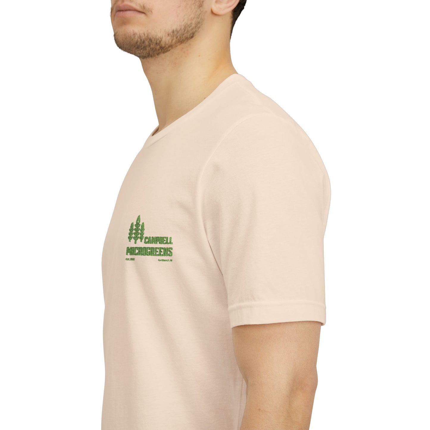 Campbell Microgreens Tee — Forest Tree Graphic "Campbell Microgreens"