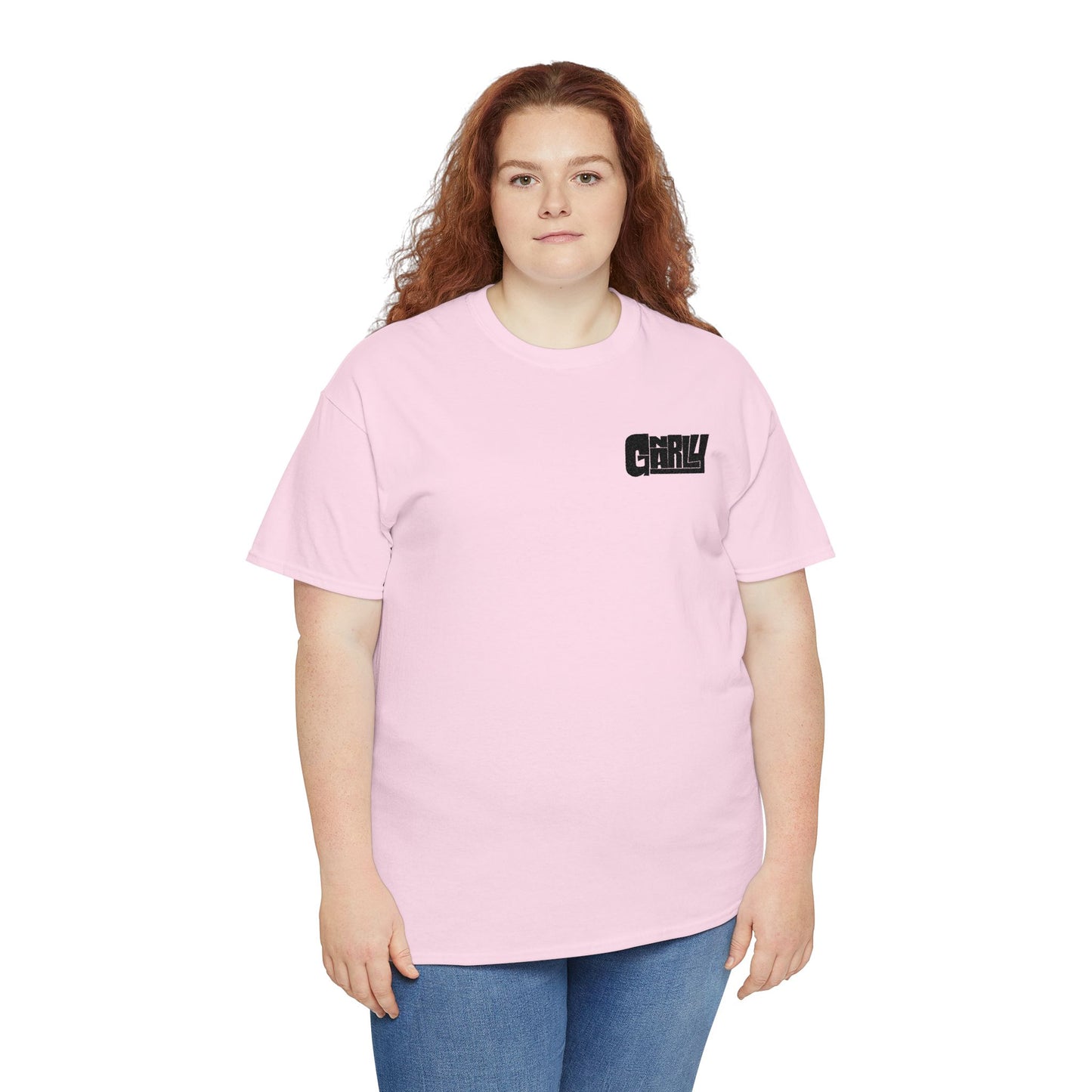 Graphic Tee — 'Gnarly' Grunge Chest Logo T-Shirt