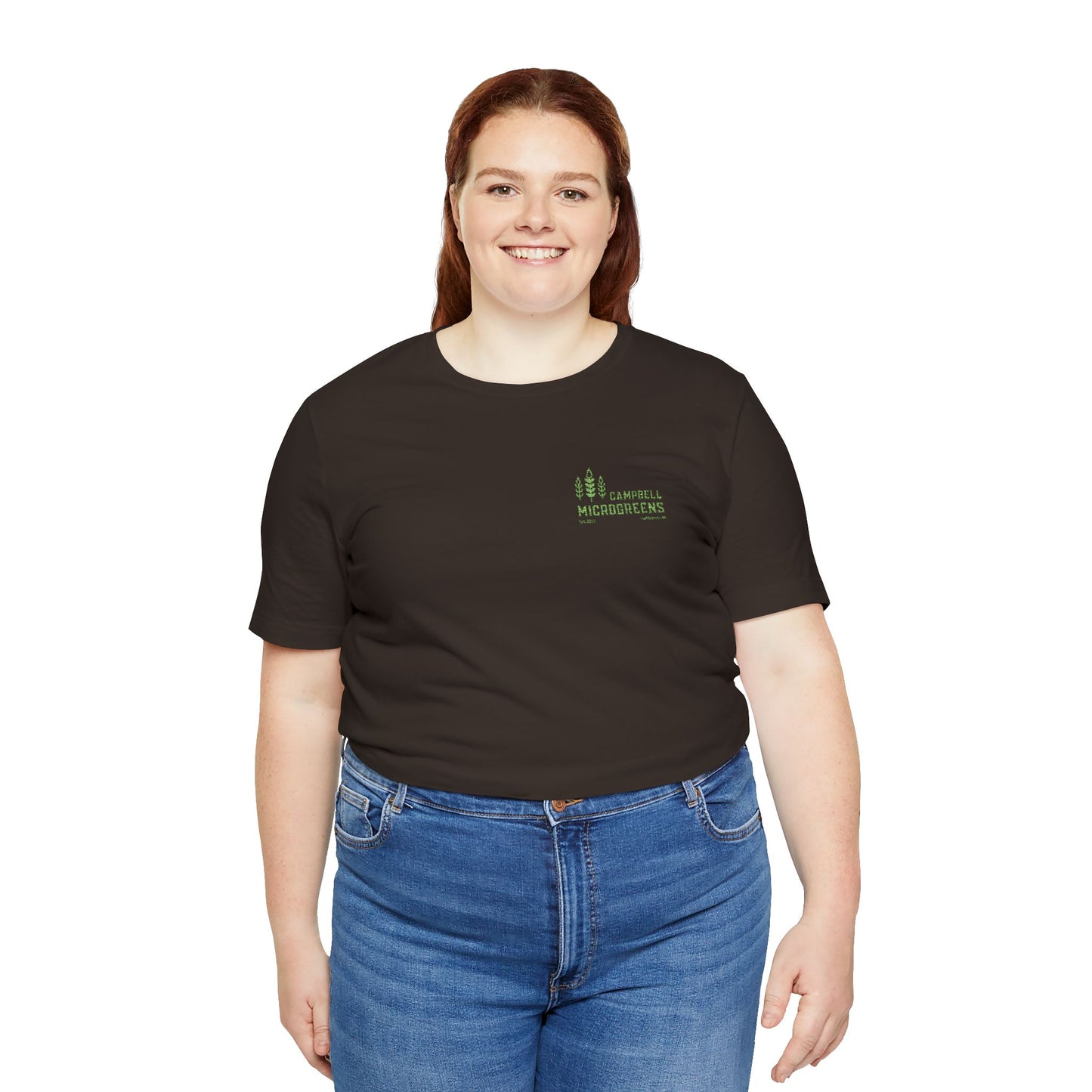 Campbell Microgreens Tee — Forest Tree Graphic "Campbell Microgreens"