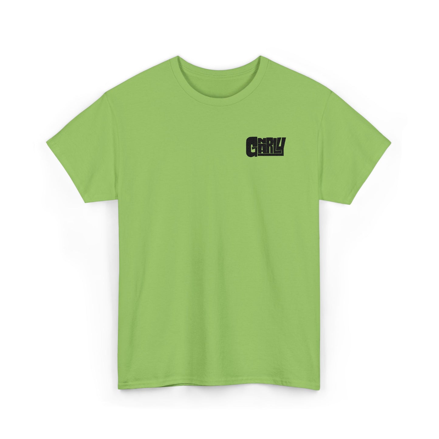 Graphic Tee — 'Gnarly' Grunge Chest Logo T-Shirt