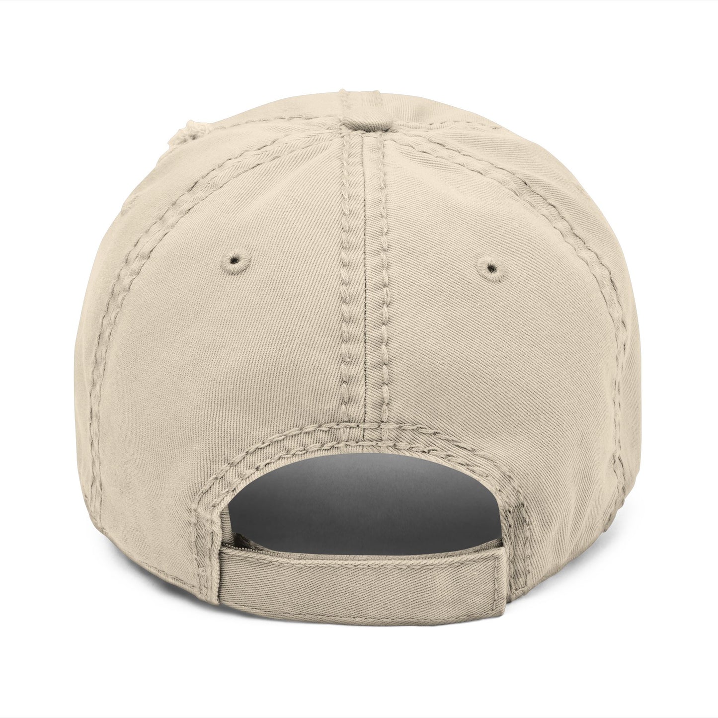 Distressed Embroidered 'Gnarly' Dad Hat — Vintage Surf Skate Cap