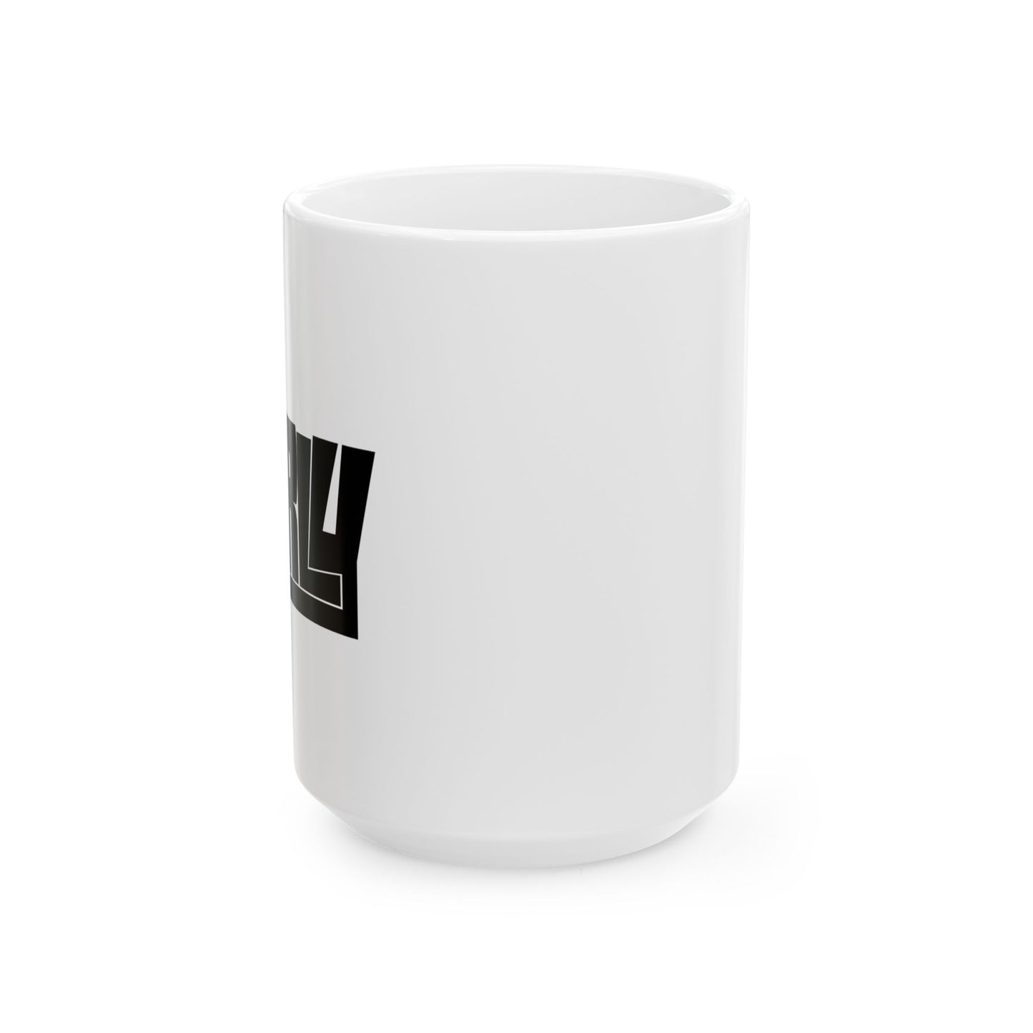 Mug — Bold Black Retro 'GNARLY' Wordmark Design