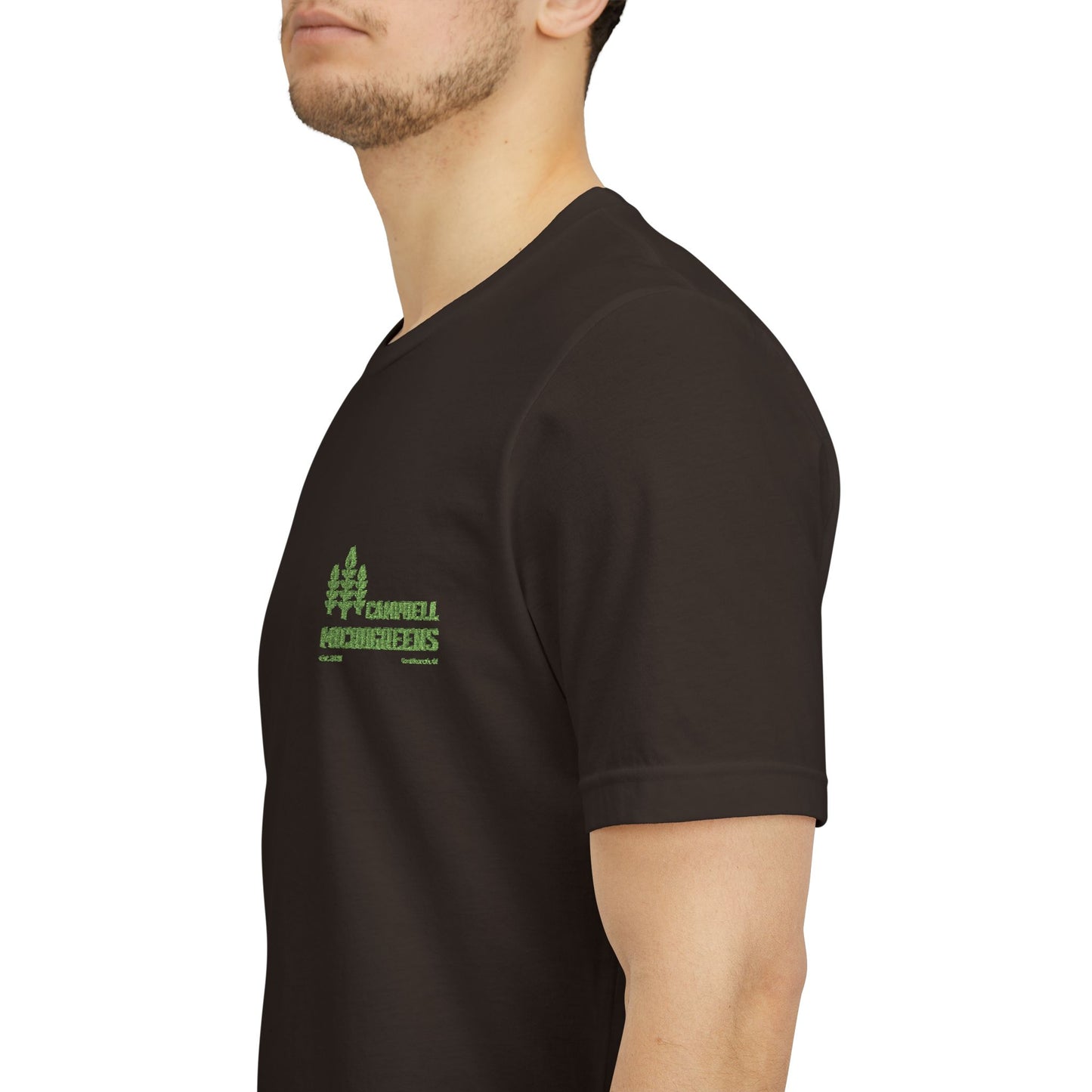Campbell Microgreens Tee — Forest Tree Graphic "Campbell Microgreens"