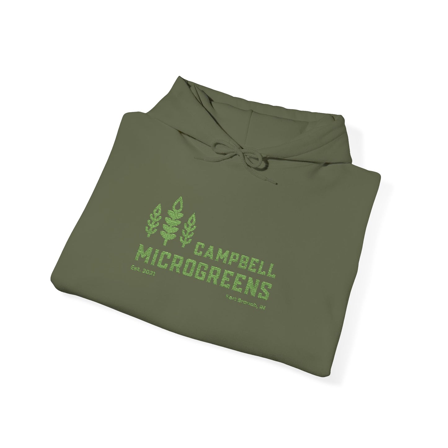 Microgreens Hoodie – Campbell Microgreens Garden Logo Sweatshirt