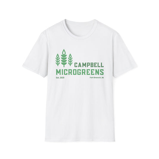 Campbell Microgreens Logo T-Shirt — Plant Lover Casual Tee