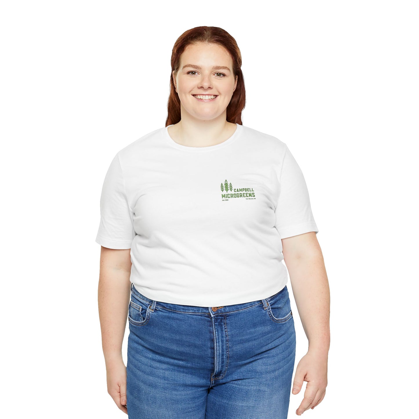 Campbell Microgreens Tee — Forest Tree Graphic "Campbell Microgreens"