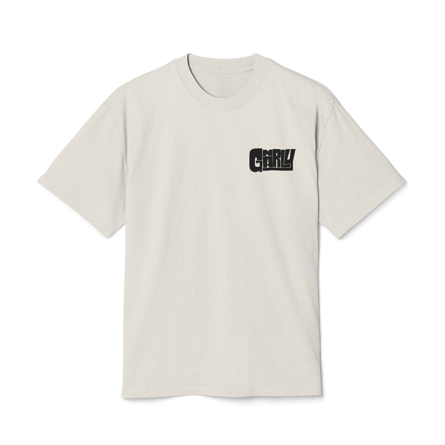 Vintage ‘Gnarly’ Chest Logo Tee — Distressed Graphic Casual Shirt