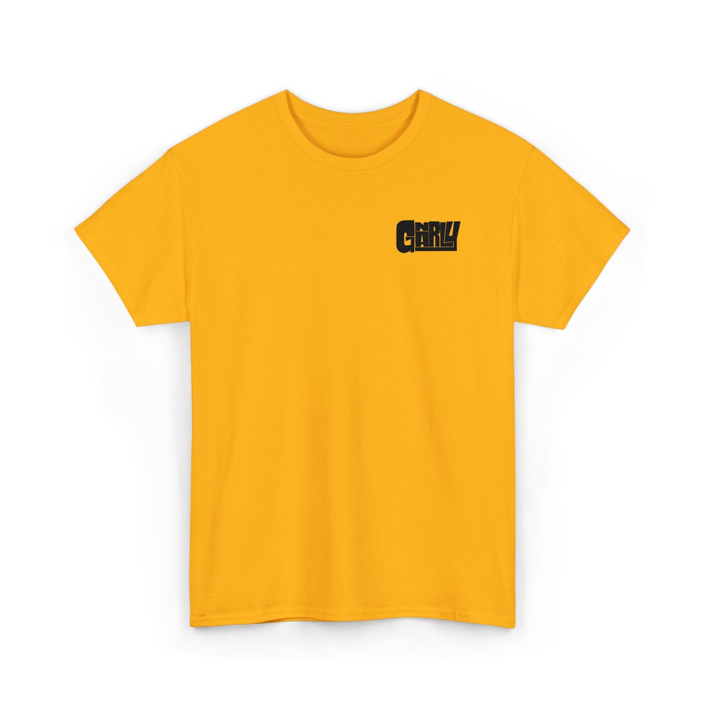 Graphic Tee — 'Gnarly' Grunge Chest Logo T-Shirt