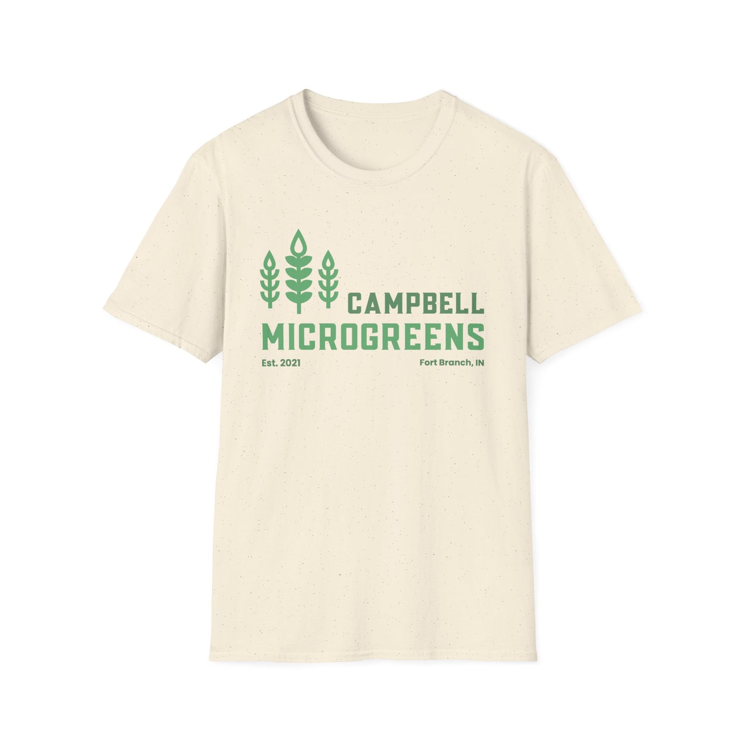 Campbell Microgreens Logo T-Shirt — Plant Lover Casual Tee