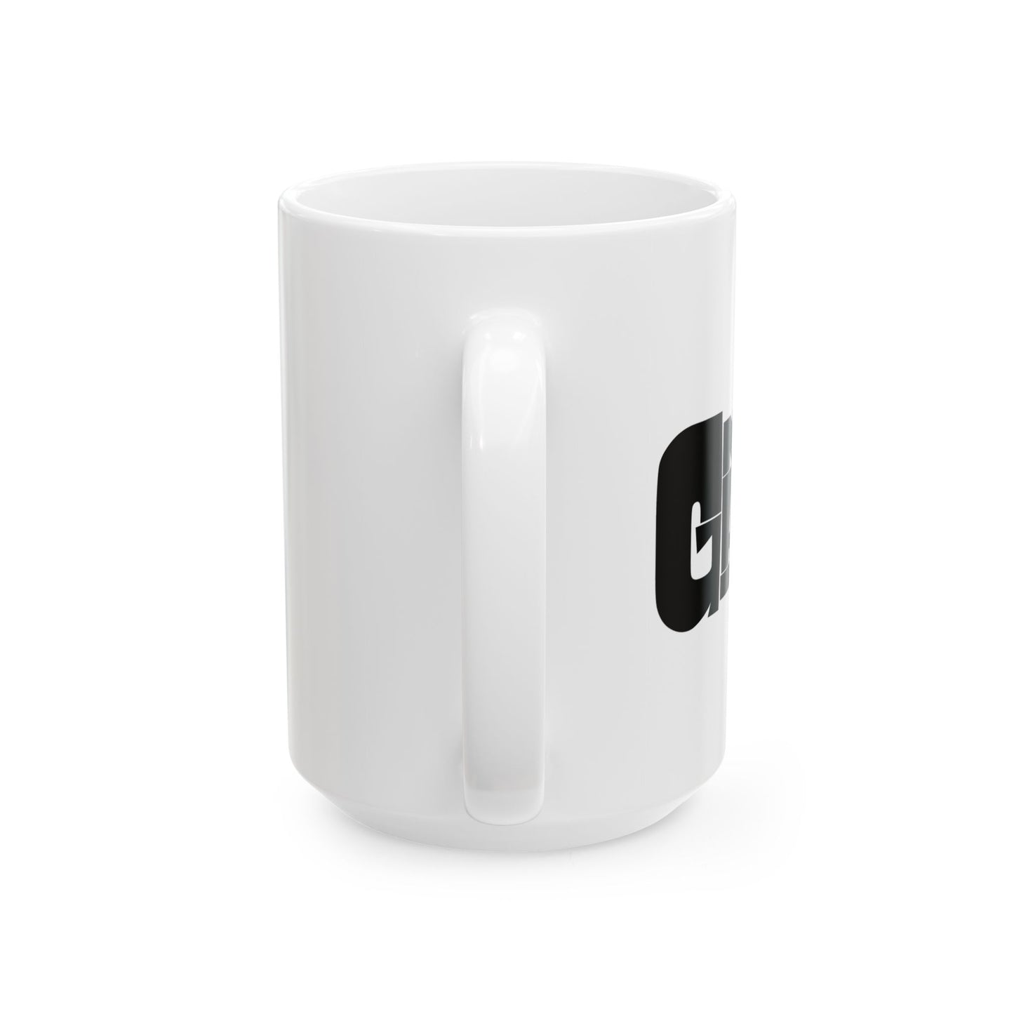 Mug — Bold Black Retro 'GNARLY' Wordmark Design