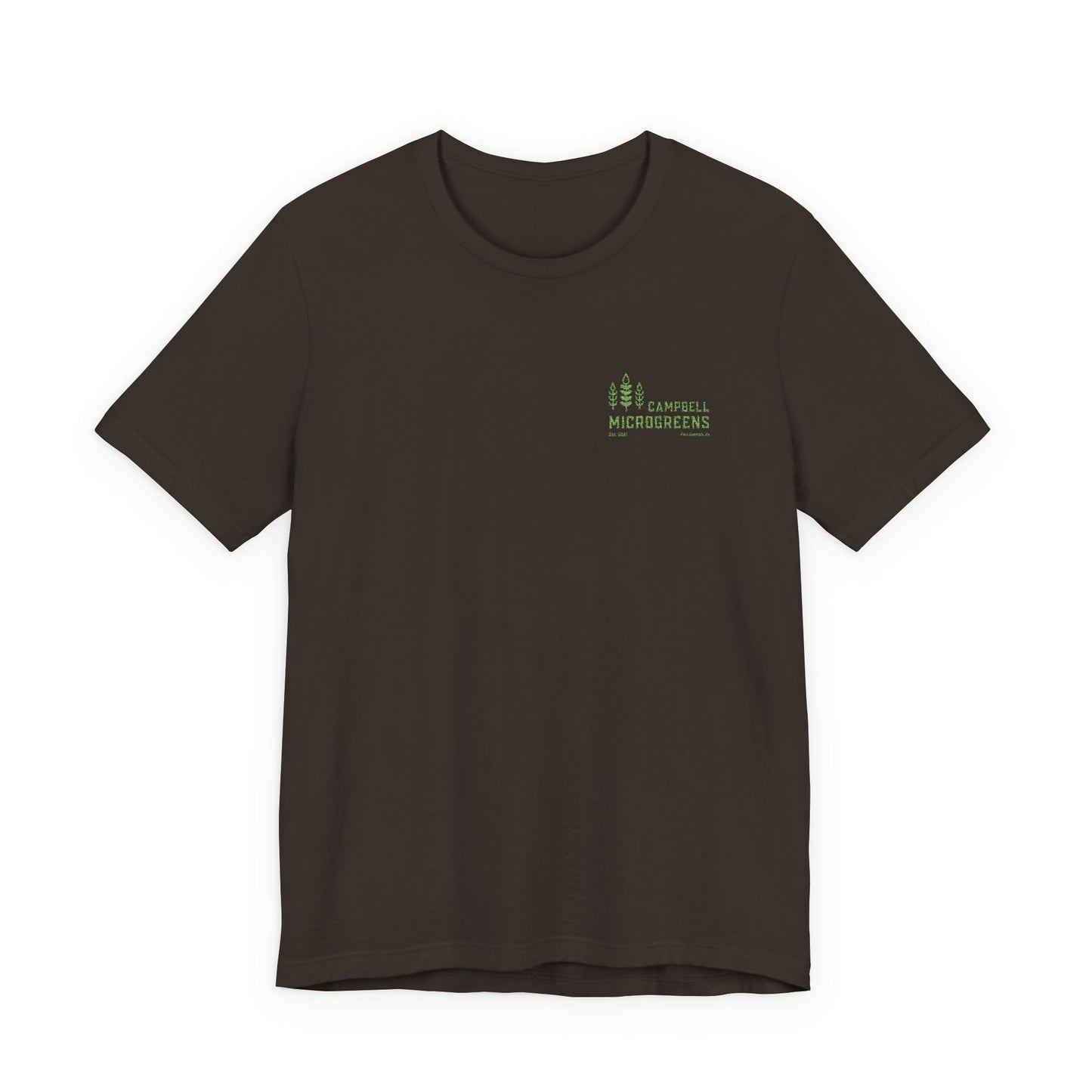 Campbell Microgreens Tee — Forest Tree Graphic "Campbell Microgreens"