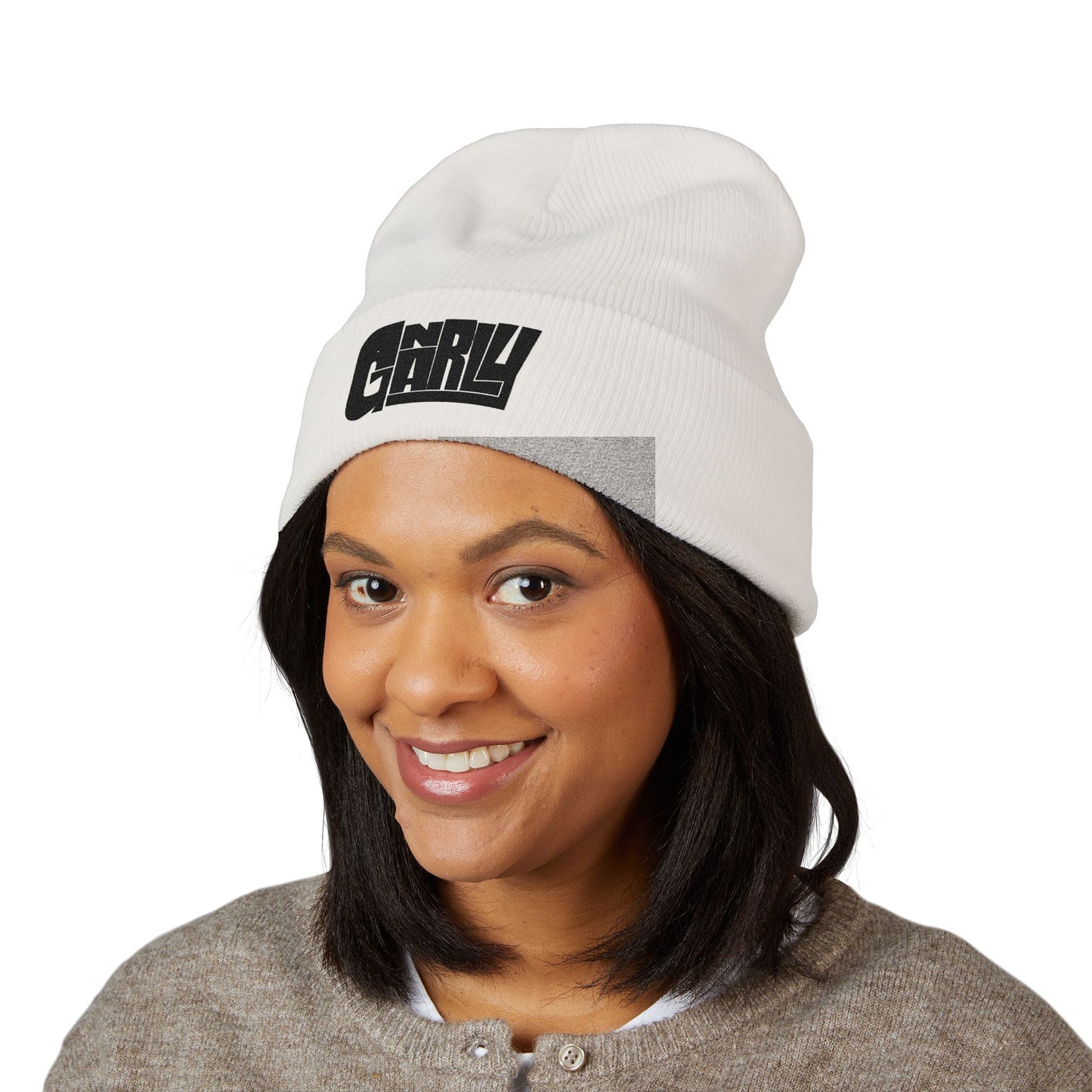 'Gnarly' Embroidered Cuffed Beanie — Retro Skate Streetwear Knit Hat