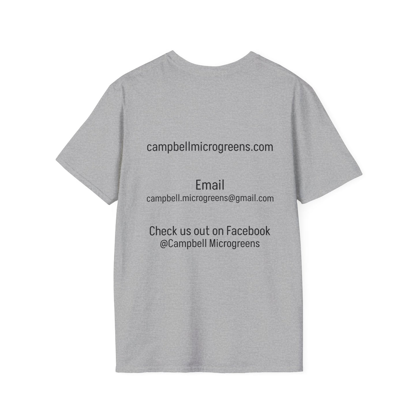 Campbell Microgreens Logo T-Shirt — Plant Lover Casual Tee