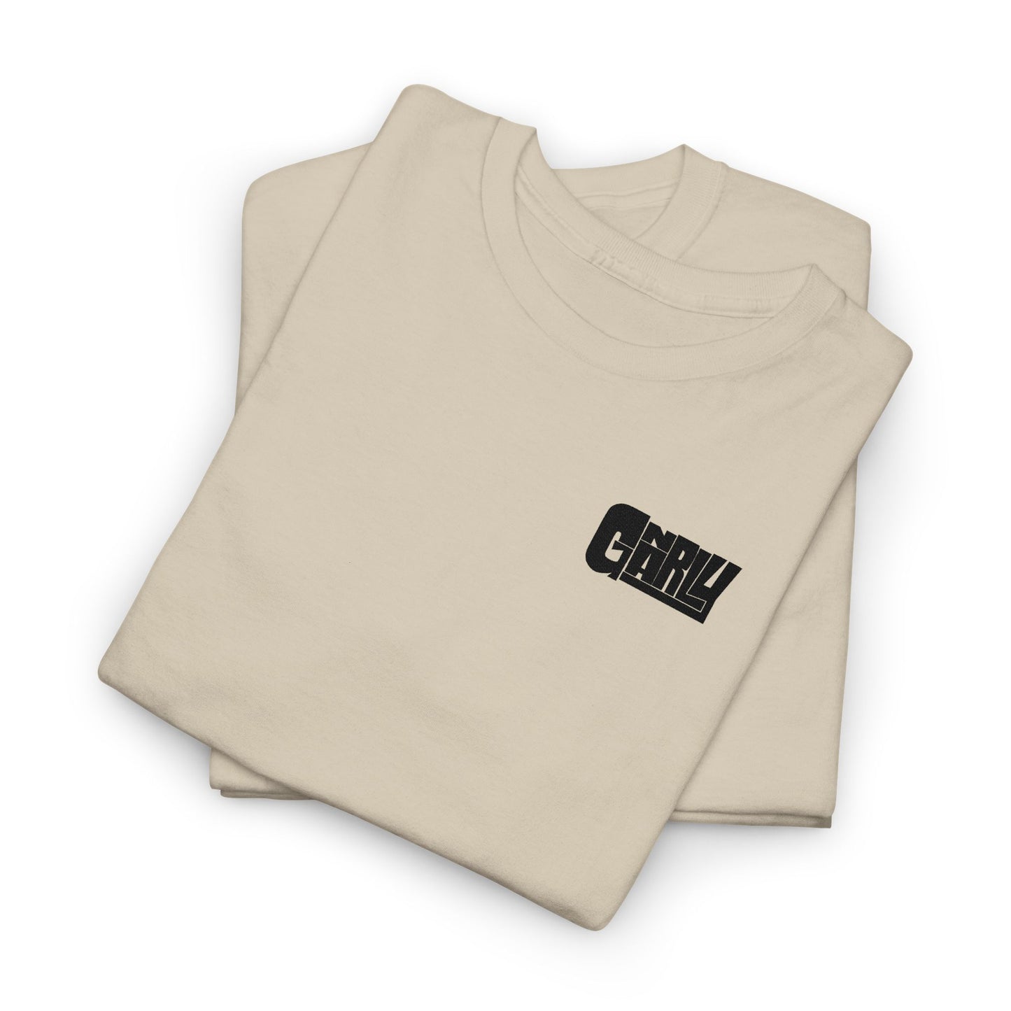 Graphic Tee — 'Gnarly' Grunge Chest Logo T-Shirt