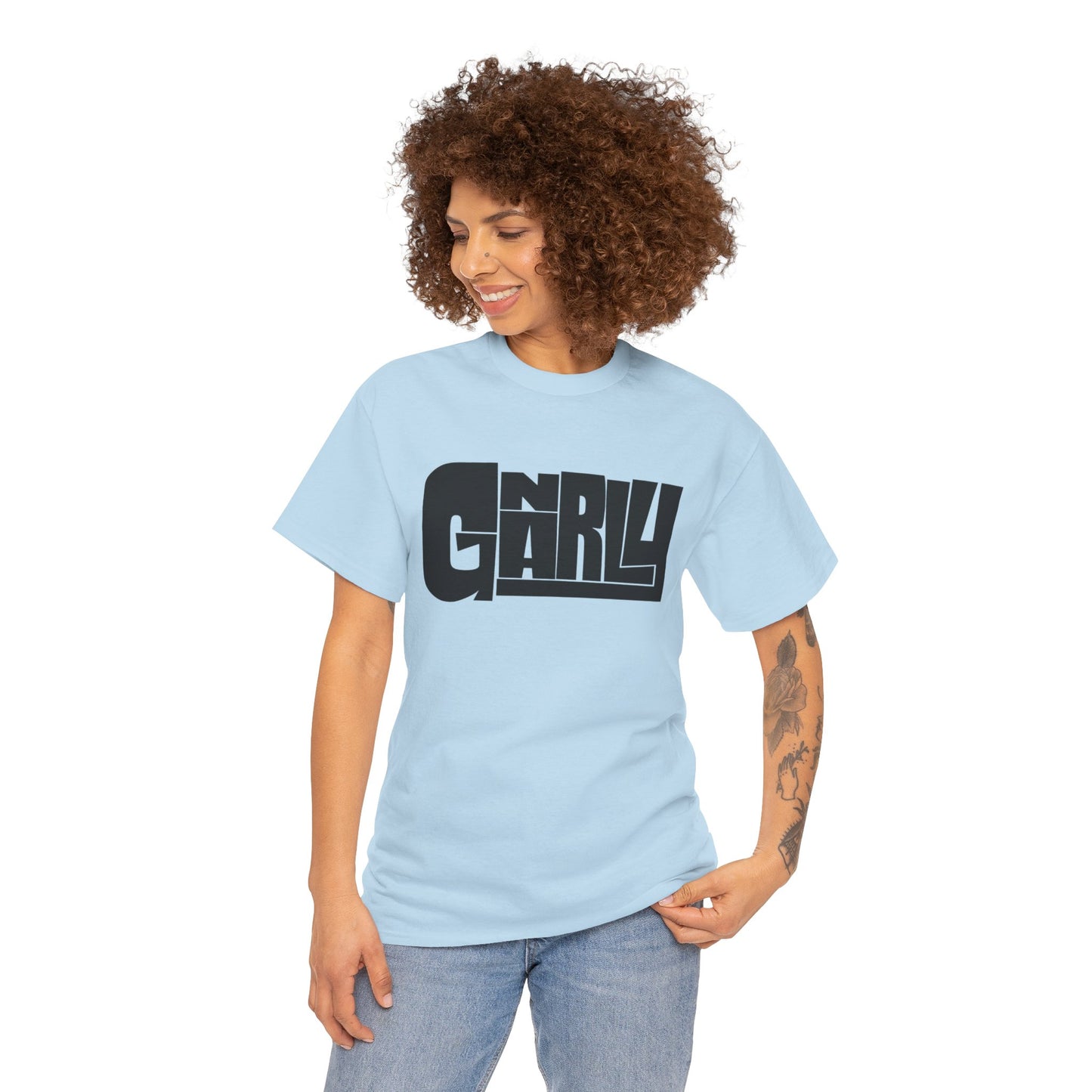 GNARLY Retro Logo Tee - Bold Vintage Graphic T-Shirt