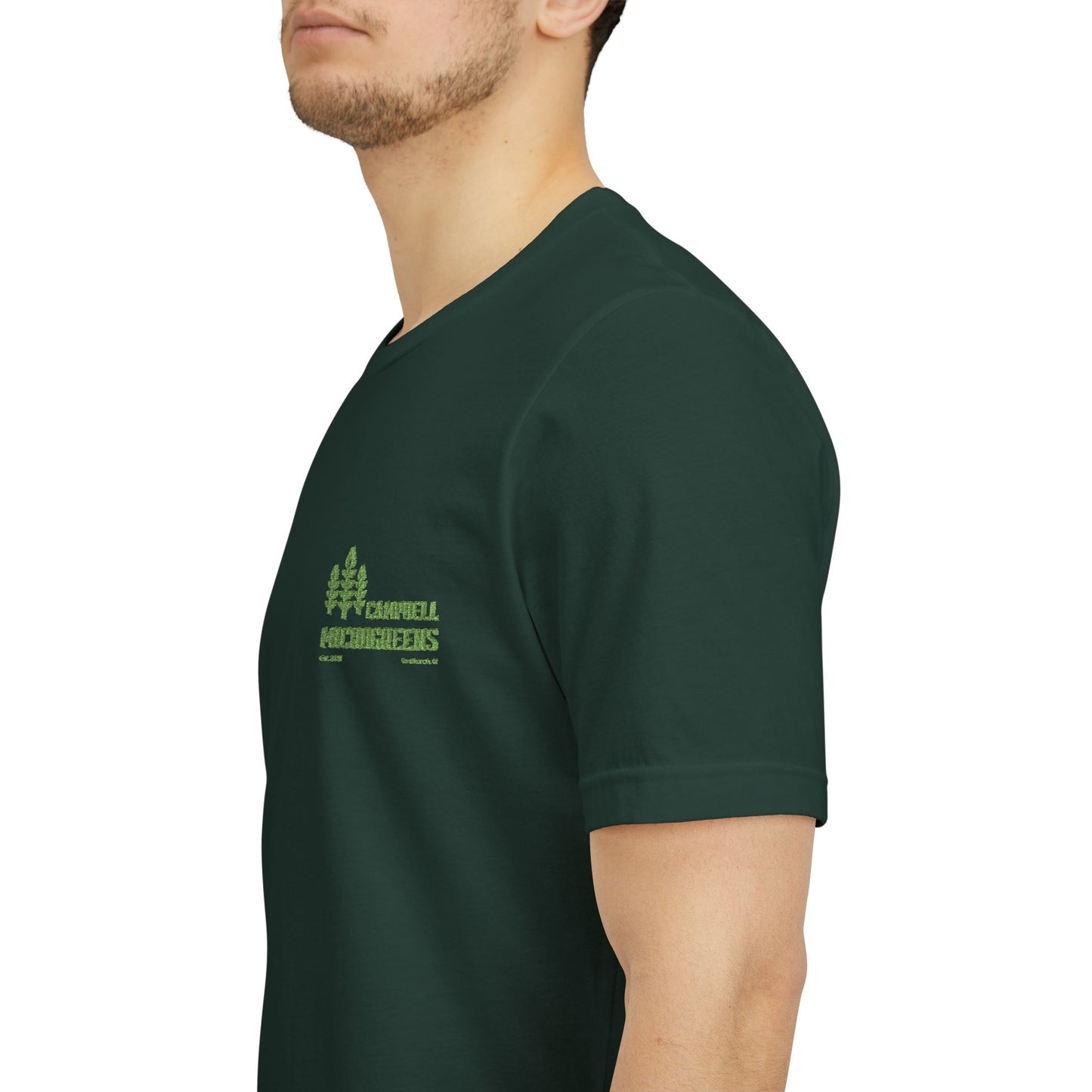 Campbell Microgreens Tee — Forest Tree Graphic "Campbell Microgreens"