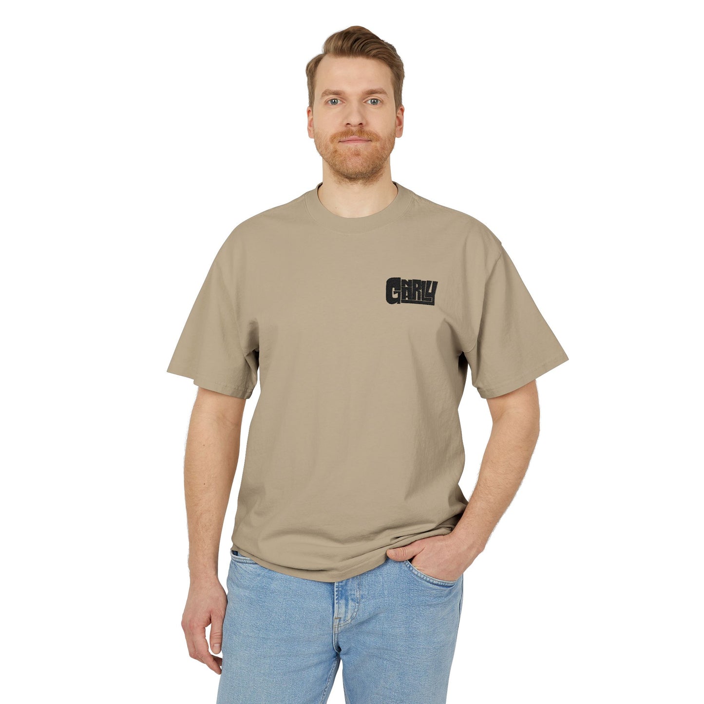 Vintage ‘Gnarly’ Chest Logo Tee — Distressed Graphic Casual Shirt