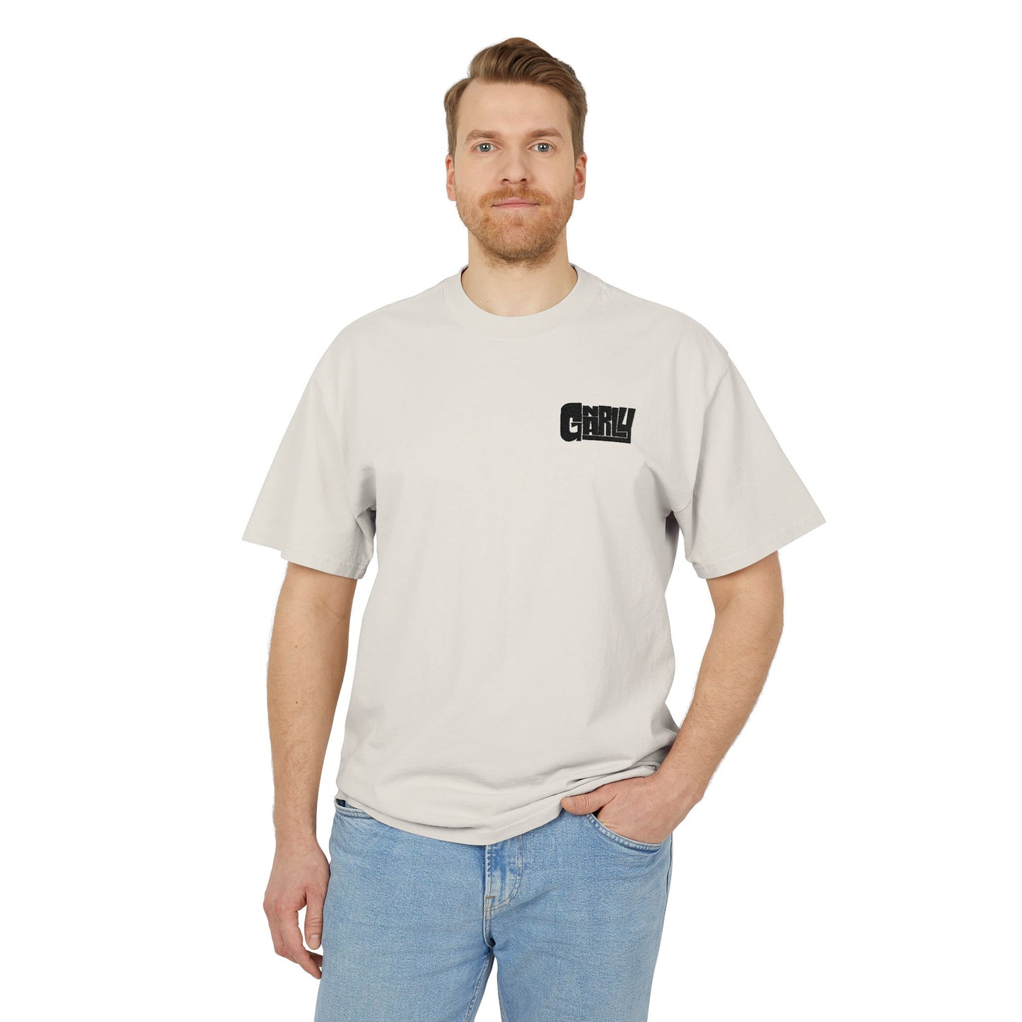 Vintage ‘Gnarly’ Chest Logo Tee — Distressed Graphic Casual Shirt