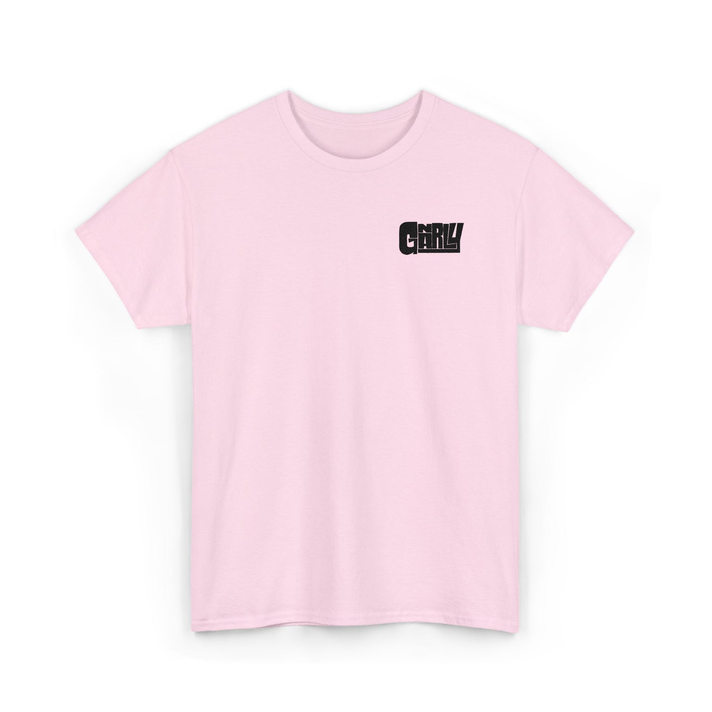 Graphic Tee — 'Gnarly' Grunge Chest Logo T-Shirt