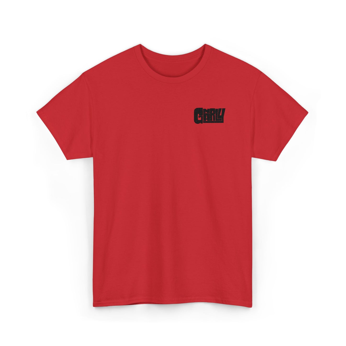 Graphic Tee — 'Gnarly' Grunge Chest Logo T-Shirt