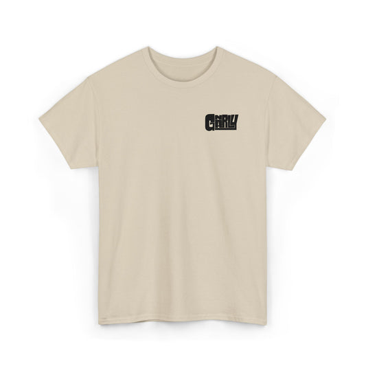 Graphic Tee — 'Gnarly' Grunge Chest Logo T-Shirt