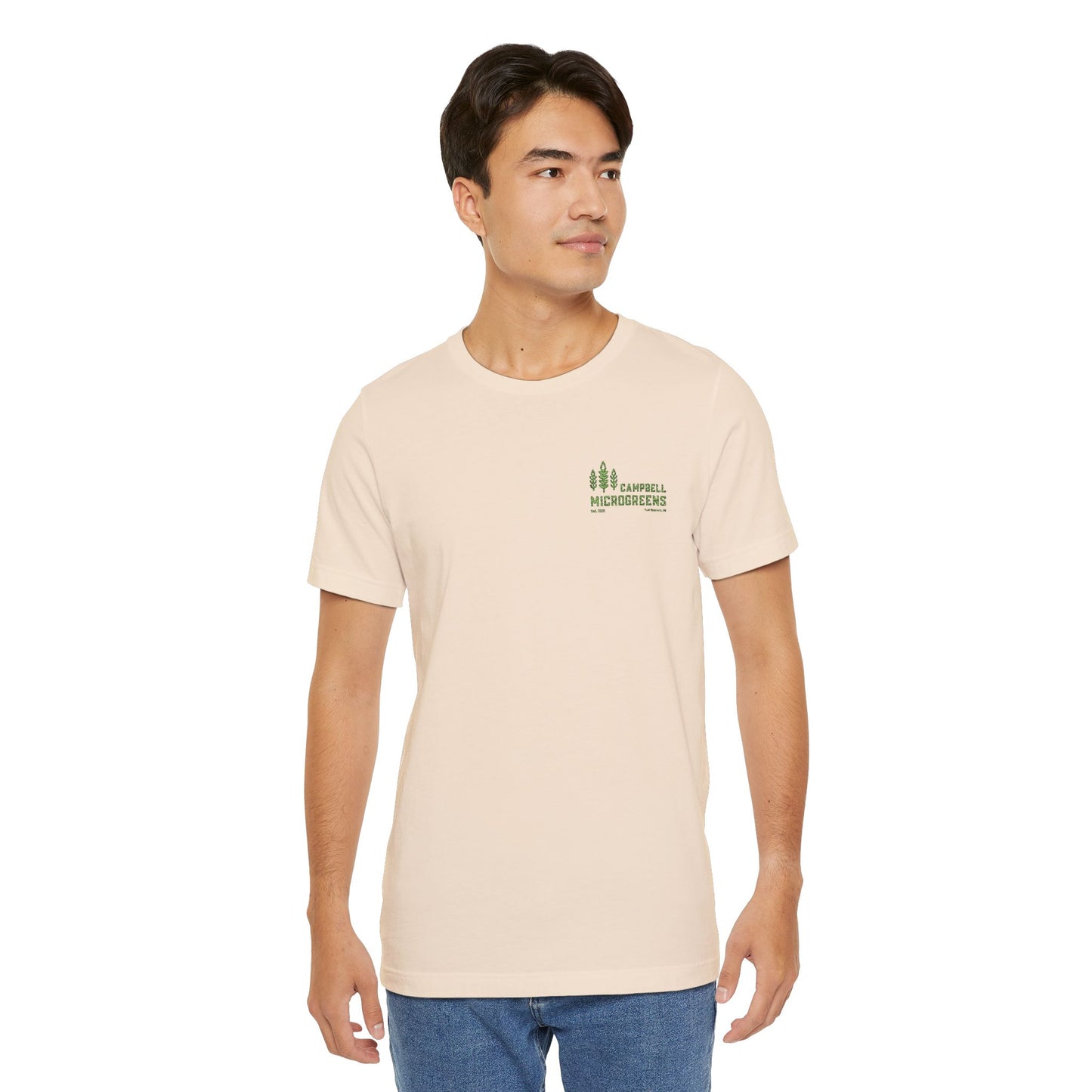 Campbell Microgreens Tee — Forest Tree Graphic "Campbell Microgreens"