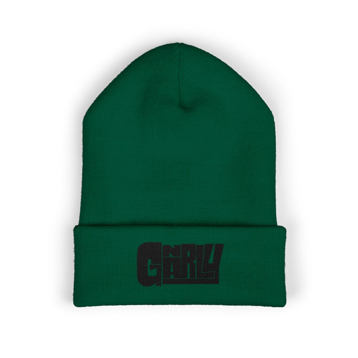 'Gnarly' Embroidered Cuffed Beanie — Retro Skate Streetwear Knit Hat