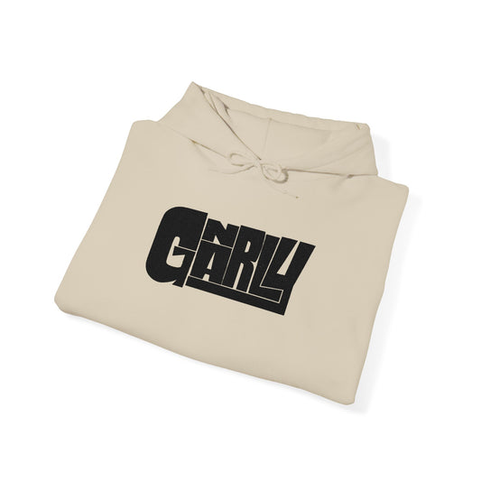 Gnarly Retro Chill Graphic Hoodie — Vintage Texture Logo Pullover