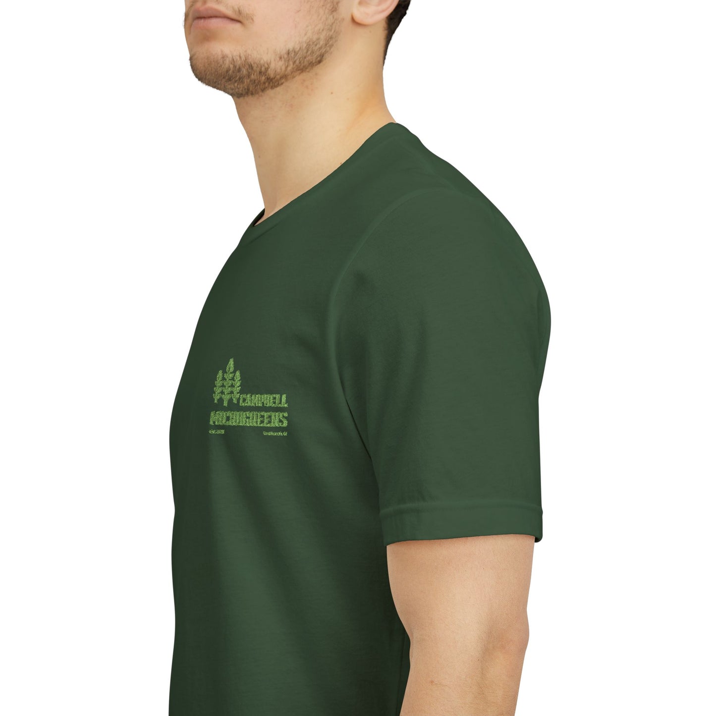 Campbell Microgreens Tee — Forest Tree Graphic "Campbell Microgreens"