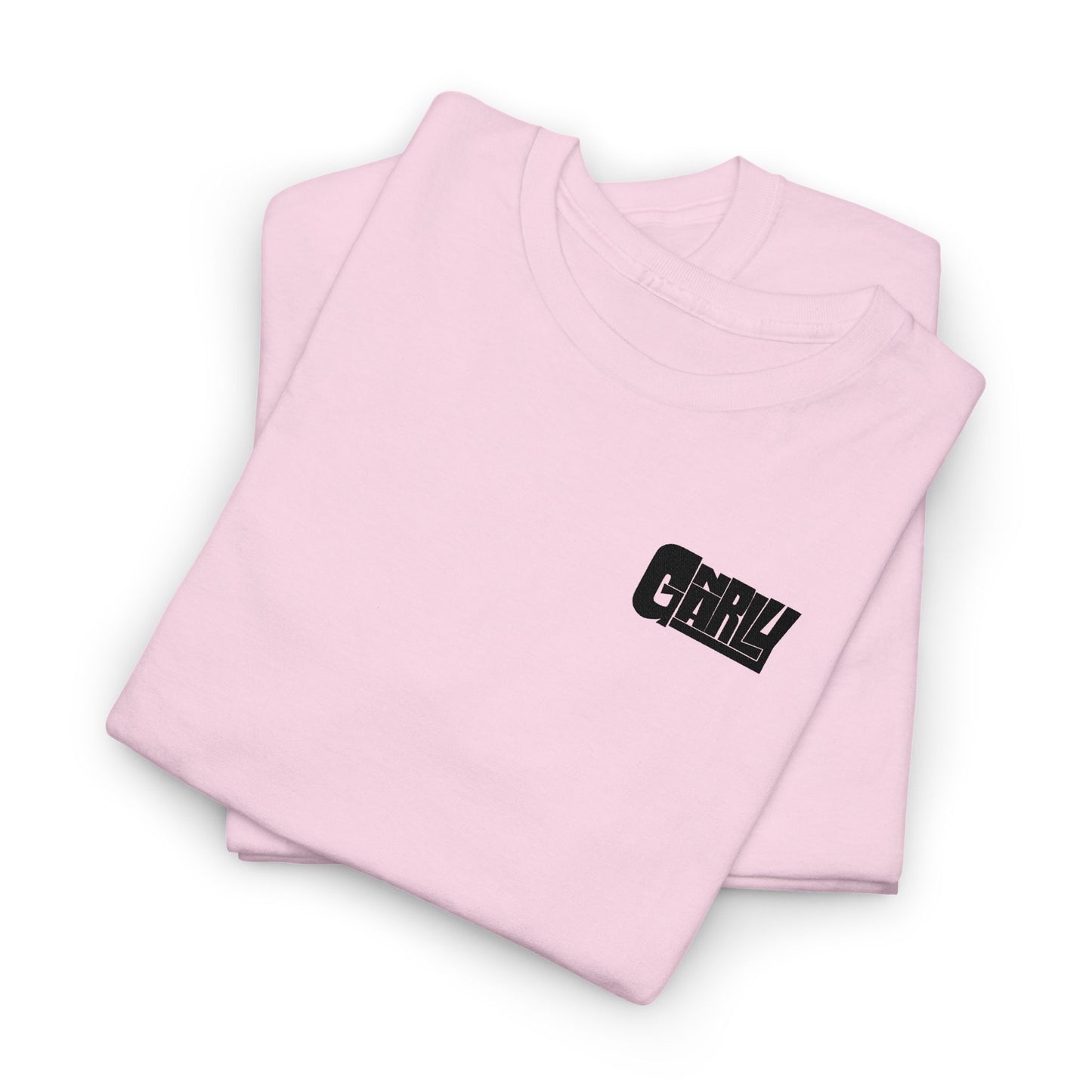 Graphic Tee — 'Gnarly' Grunge Chest Logo T-Shirt