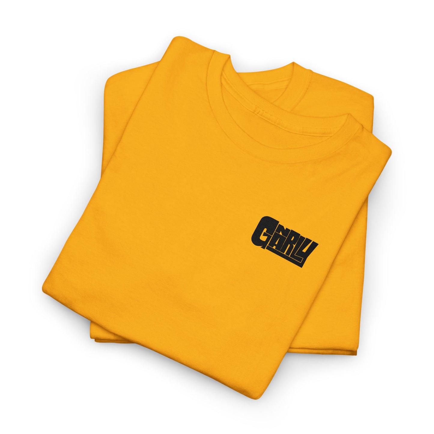 Graphic Tee — 'Gnarly' Grunge Chest Logo T-Shirt