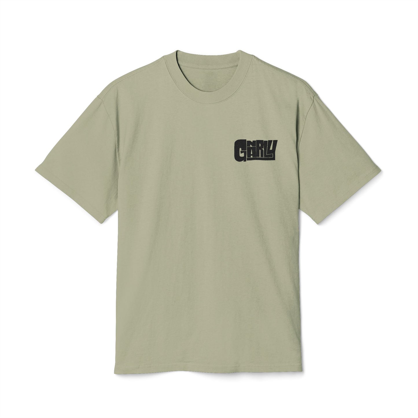 Vintage ‘Gnarly’ Chest Logo Tee — Distressed Graphic Casual Shirt