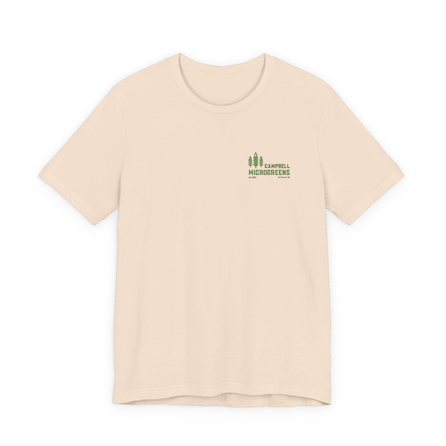 Campbell Microgreens Tee — Forest Tree Graphic "Campbell Microgreens"