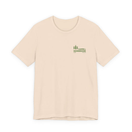 Campbell Microgreens Tee — Forest Tree Graphic "Campbell Microgreens"