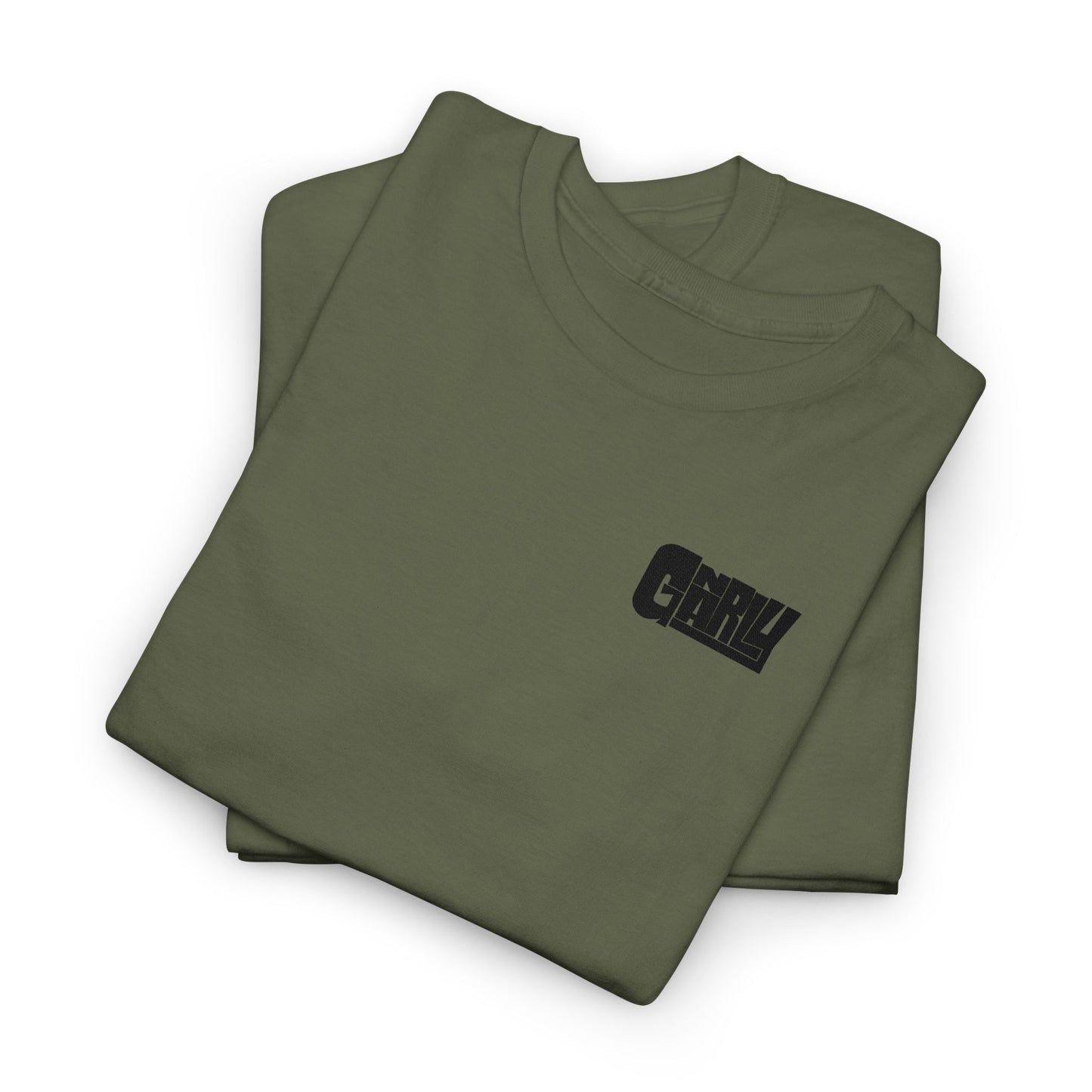 Graphic Tee — 'Gnarly' Grunge Chest Logo T-Shirt