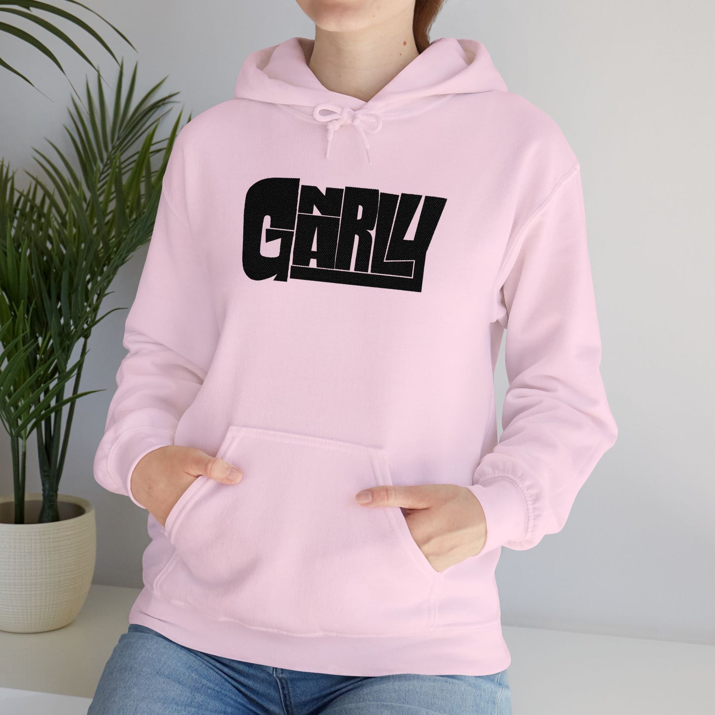 Gnarly Retro Chill Graphic Hoodie — Vintage Texture Logo Pullover