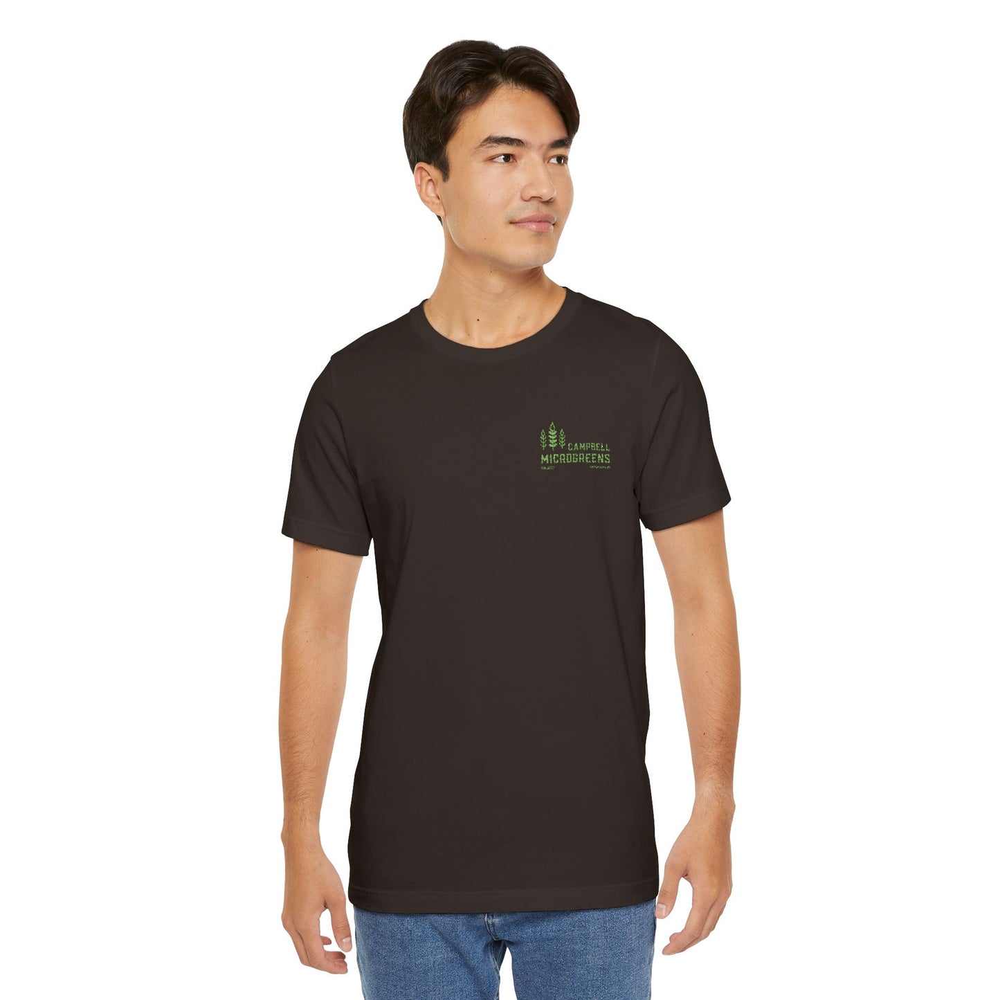 Campbell Microgreens Tee — Forest Tree Graphic "Campbell Microgreens"