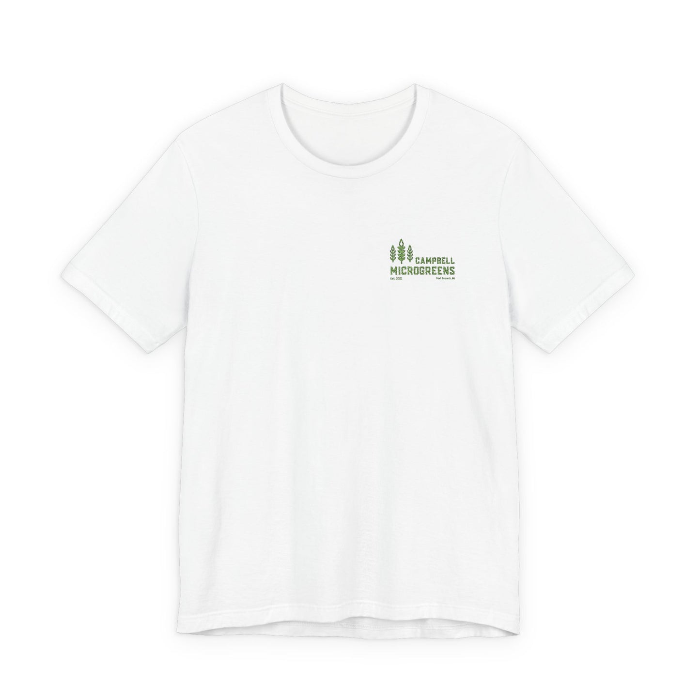 Campbell Microgreens Tee — Forest Tree Graphic "Campbell Microgreens"