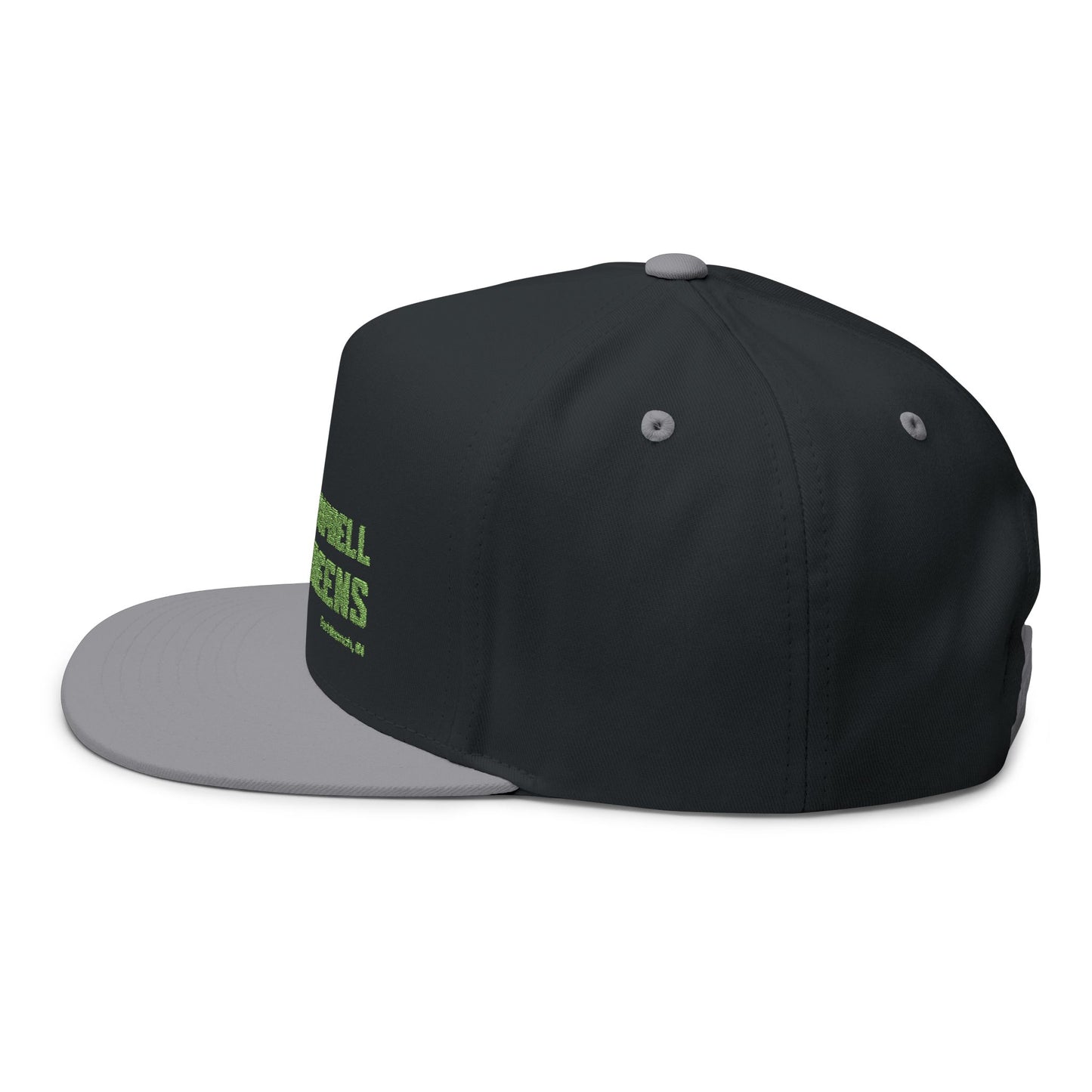 Campbell Microgreens Embroidered Flat Bill Cap — Farm-to-Table Grower Hat