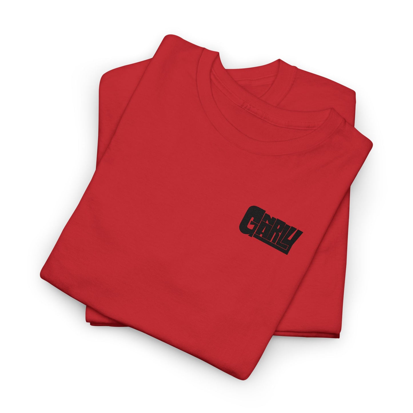 Graphic Tee — 'Gnarly' Grunge Chest Logo T-Shirt