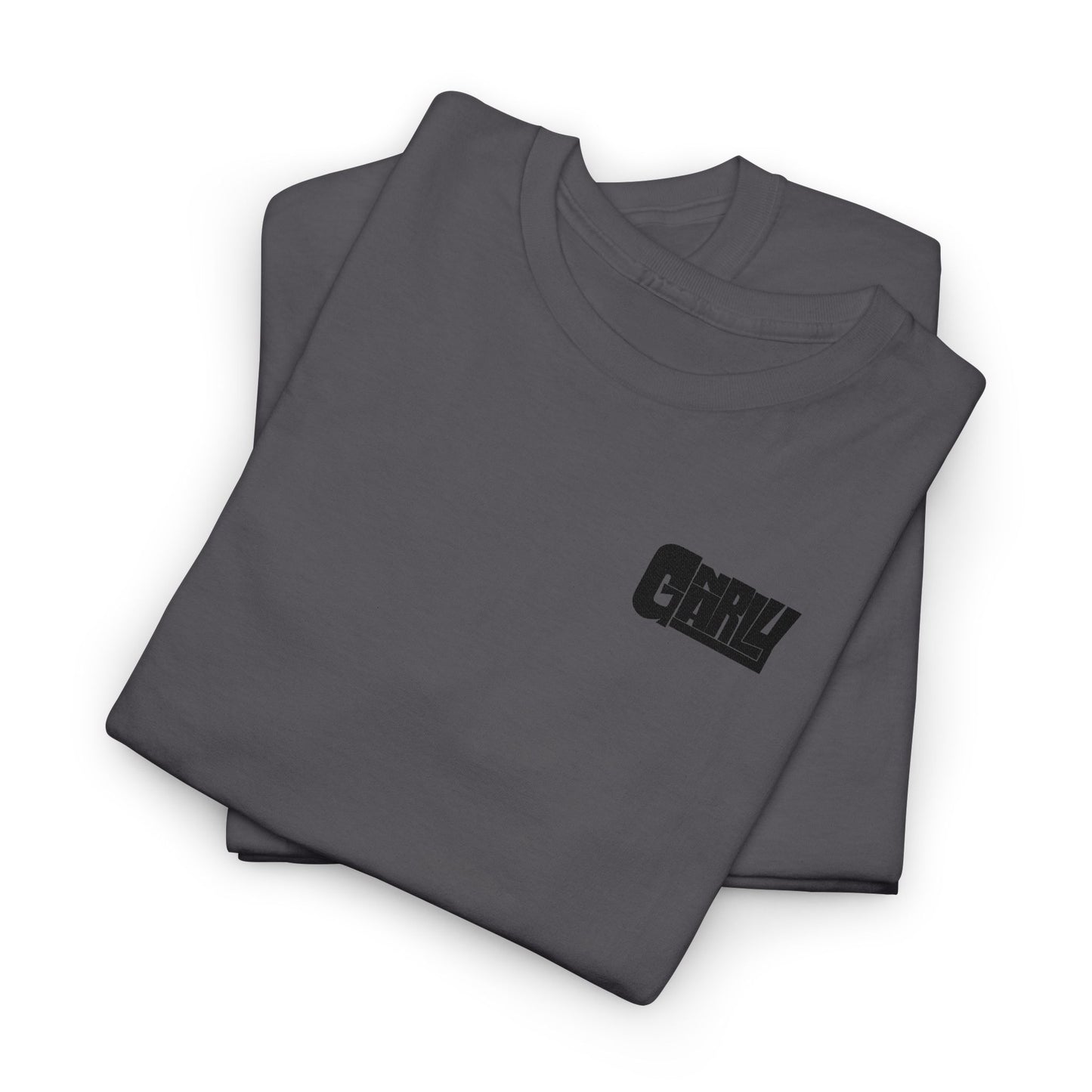 Graphic Tee — 'Gnarly' Grunge Chest Logo T-Shirt