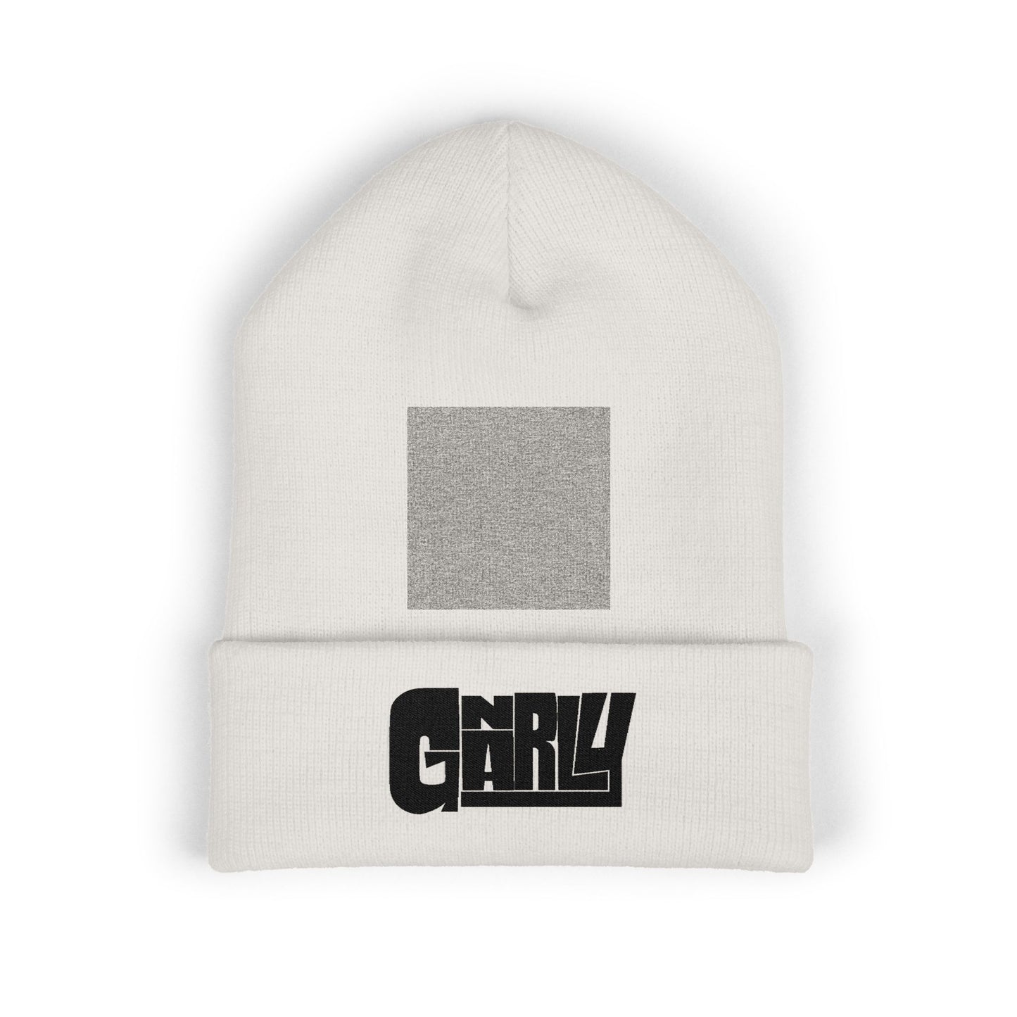 'Gnarly' Embroidered Cuffed Beanie — Retro Skate Streetwear Knit Hat