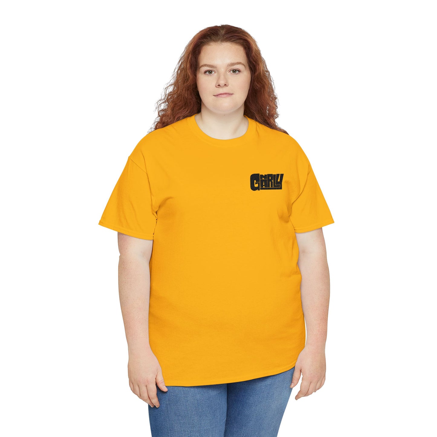 Graphic Tee — 'Gnarly' Grunge Chest Logo T-Shirt